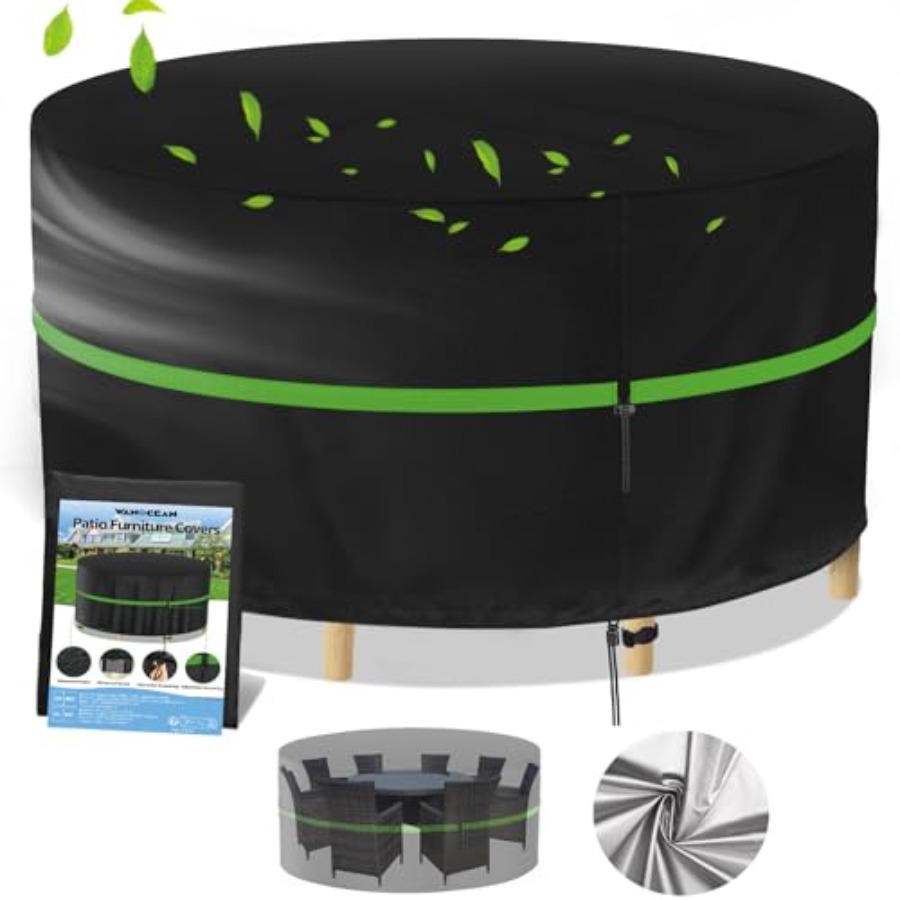Outdoor Furniture Covers Waterproof - Penutup Furnitur Teras Bulat, Penutup Set
