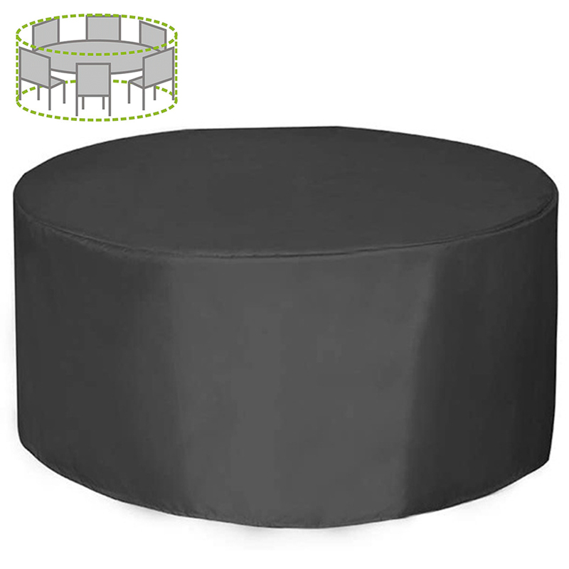 Outdoor Furniture Covers Waterproof - 12 Ukuran Penutup Furnitur Bulat 210D