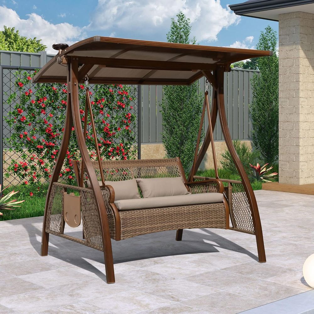 Outdoor Furniture Without Cushions - Kursi Ayun Teras dengan Anyaman Rotan