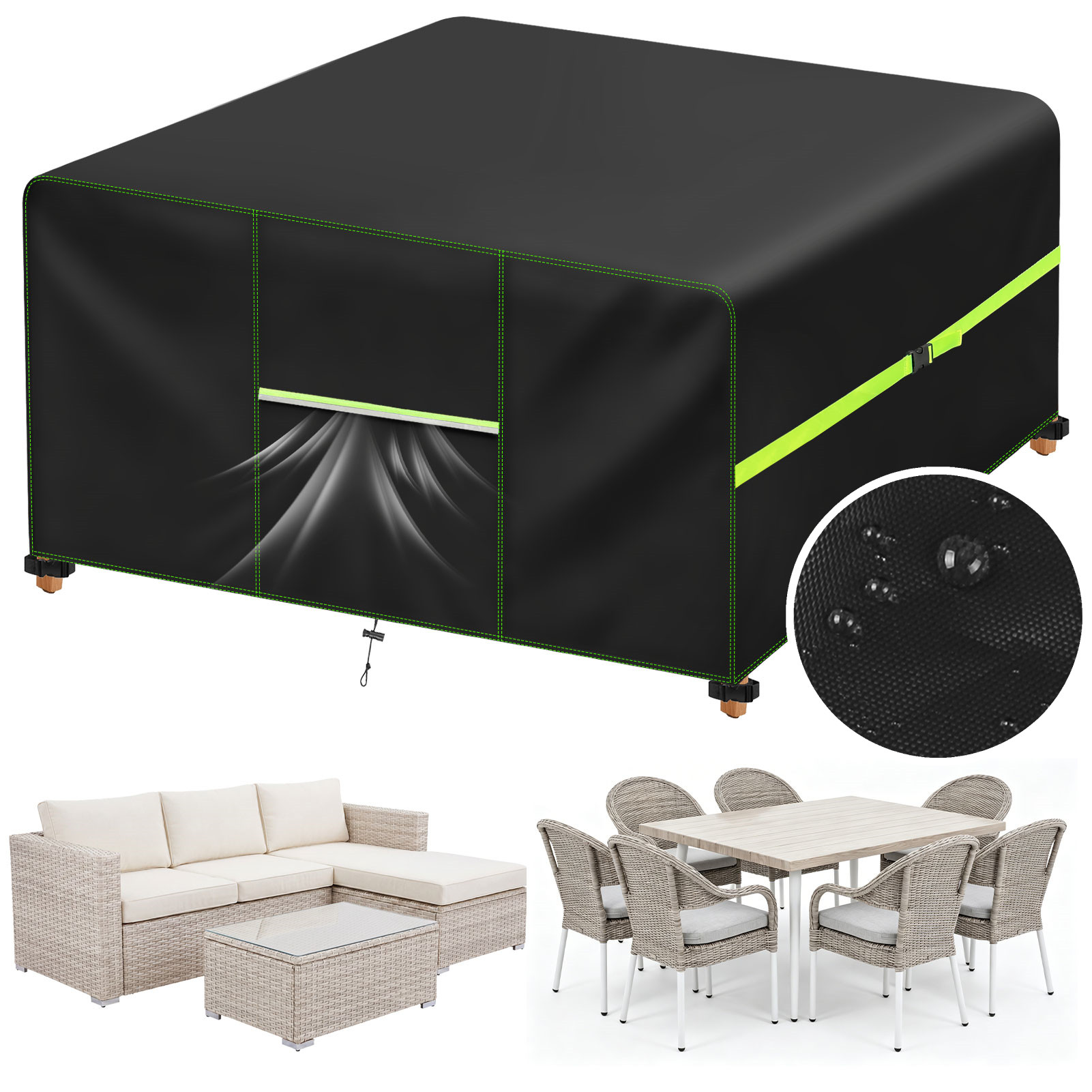 Outdoor Furniture Deals - Penutup Furnitur Taman dengan Ventilasi Udara