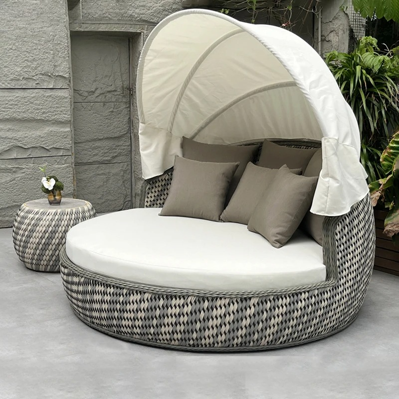 Outdoor Daybed Furniture - Daybed, Anti-UV Anti Karat Bulat, Sofa