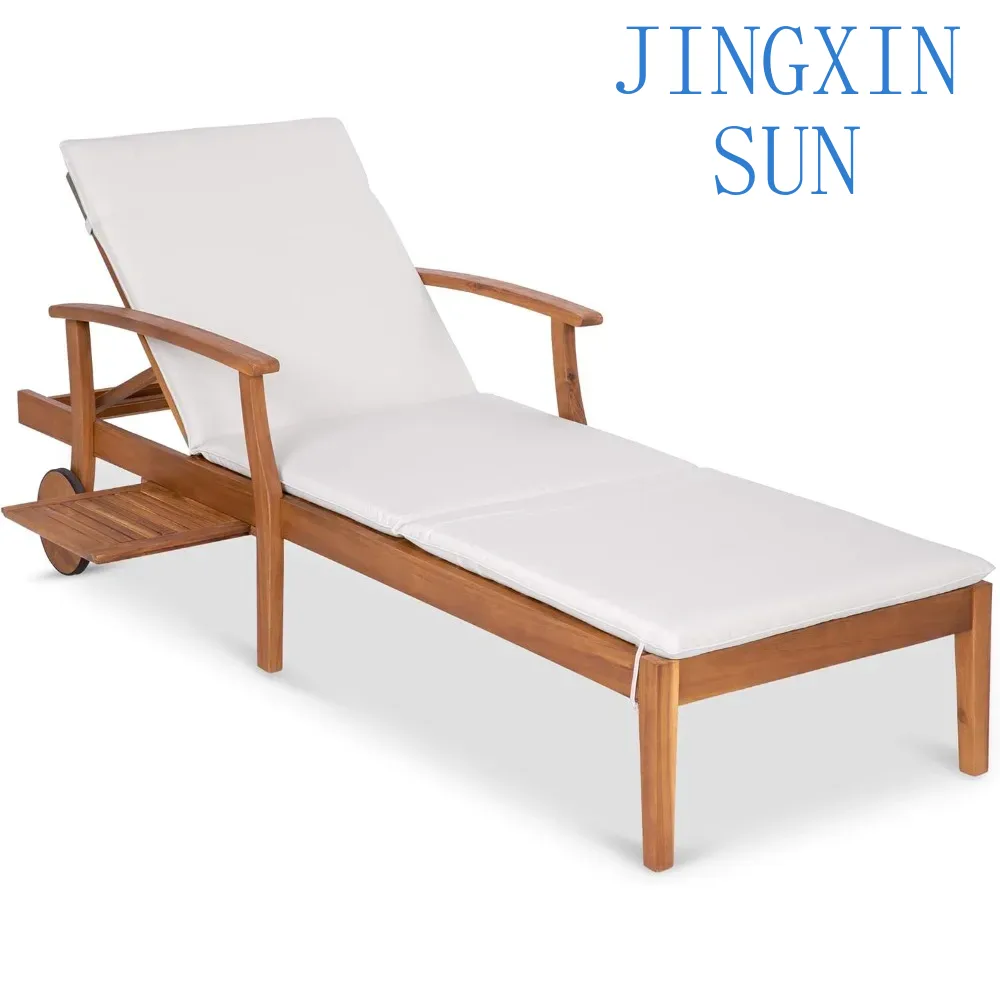Outdoor Furniture Without Cushions - Kursi Santai Kayu Akasia 79x26 inci,