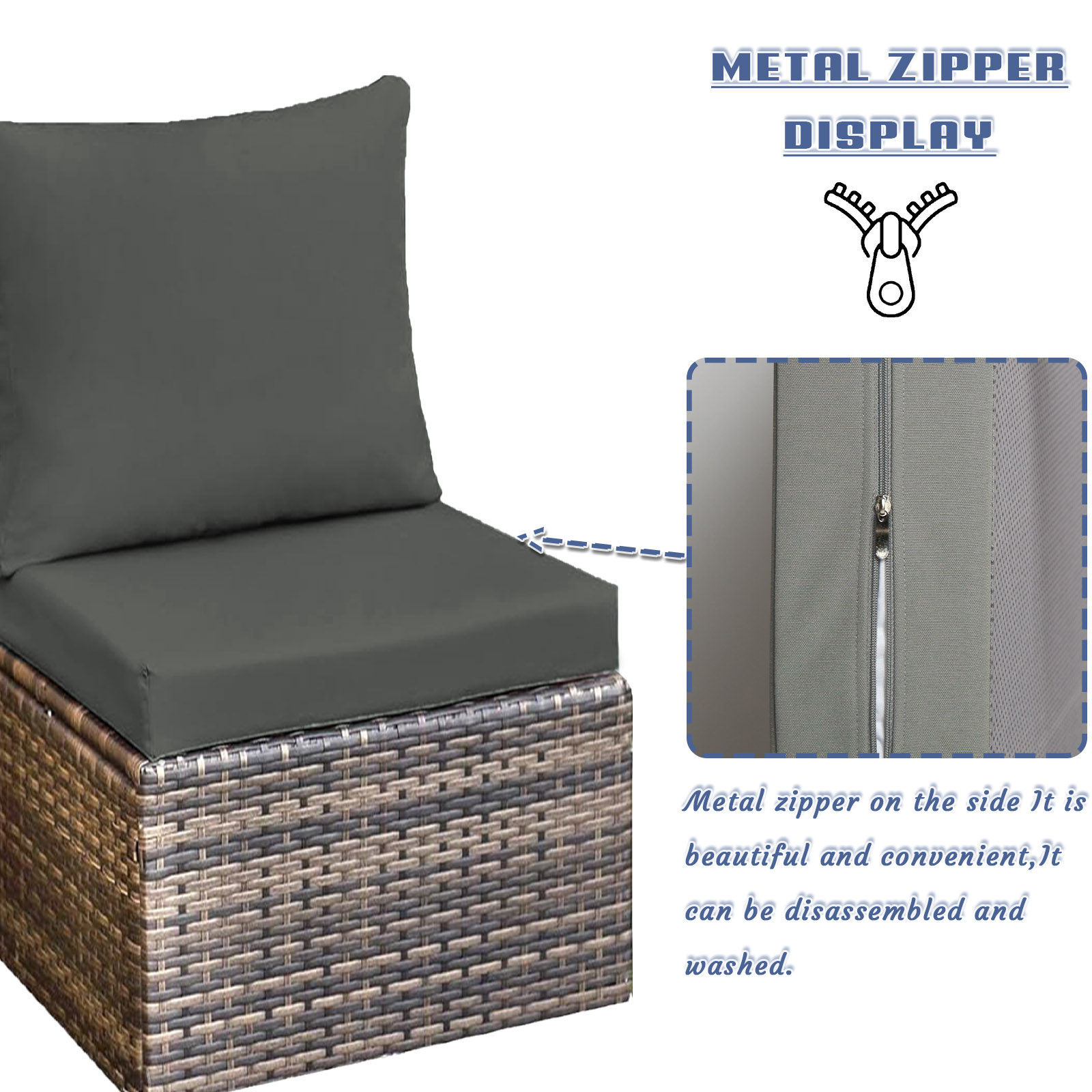 Bantal Kursi dan Sandaran Kust - Outdoor Furniture Upholstery ulasan dan harga