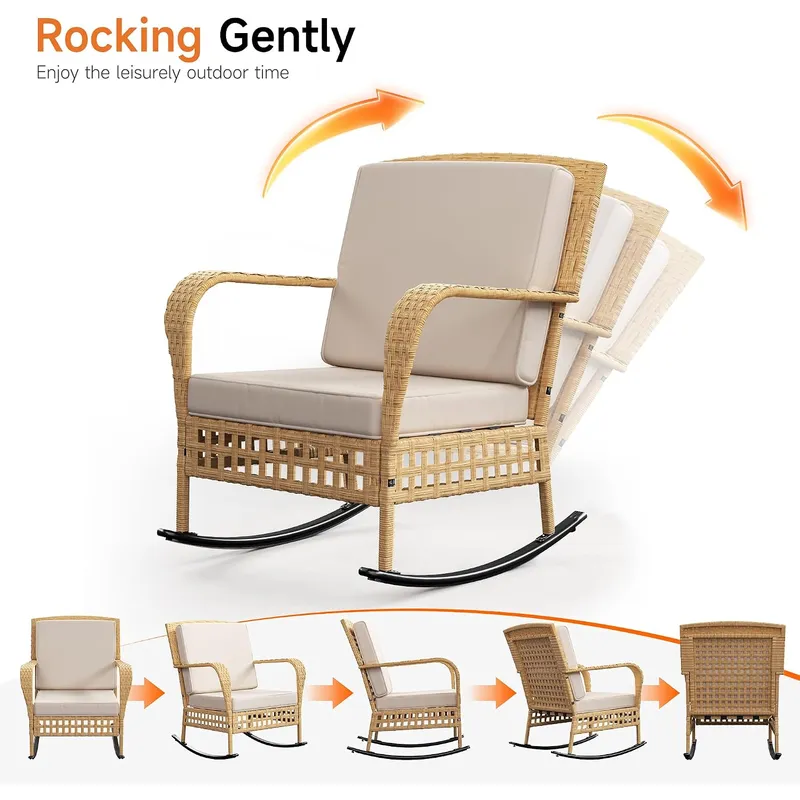 Set Kursi Goyang Luar Ruangan  - Outdoor Furniture Rocking Chair ulasan dan harga