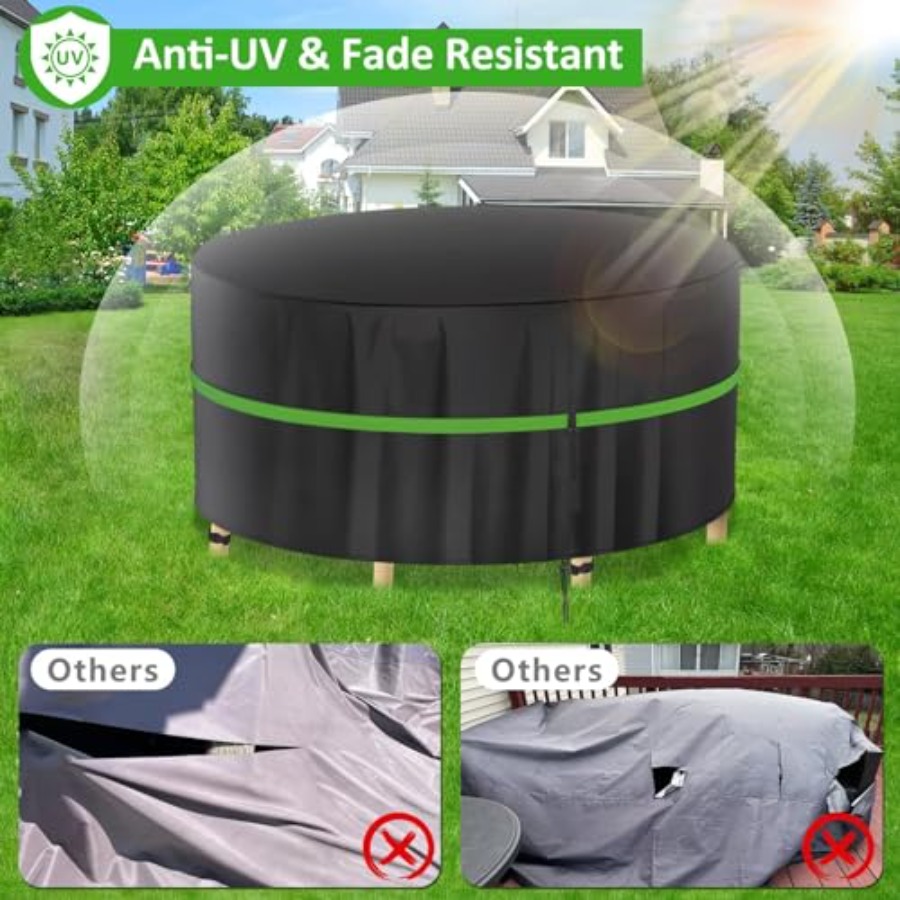 Penutup Furnitur Teras Bulat,  - Outdoor Furniture Covers Waterproof ulasan dan harga