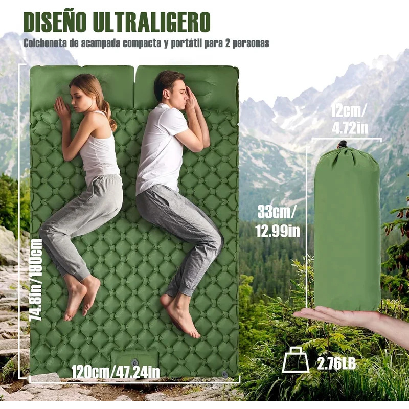 Kasur Udara Ganda untuk Berkem - Outdoor Daybed Furniture ulasan dan harga
