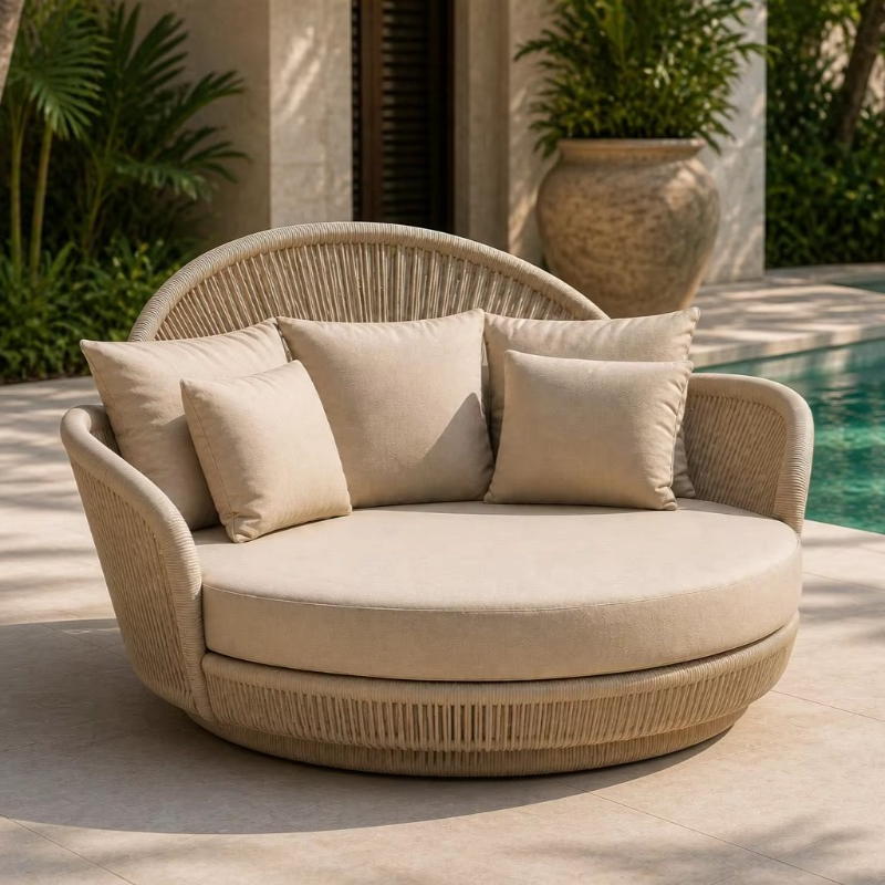 Sofa Santai Rotan Outdoor deng - Outdoor Furniture Without Cushions ulasan dan harga