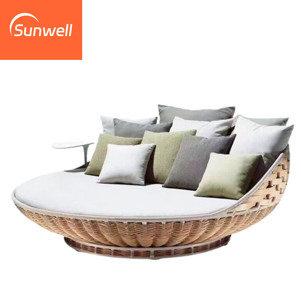 Ayunan Rotan Luar Ruangan Baru - Outdoor Daybed Furniture ulasan dan harga
