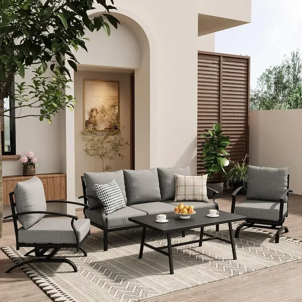 Set Furnitur Teras Luar Ruanga - Outdoor Furniture Rocking Chair ulasan dan harga