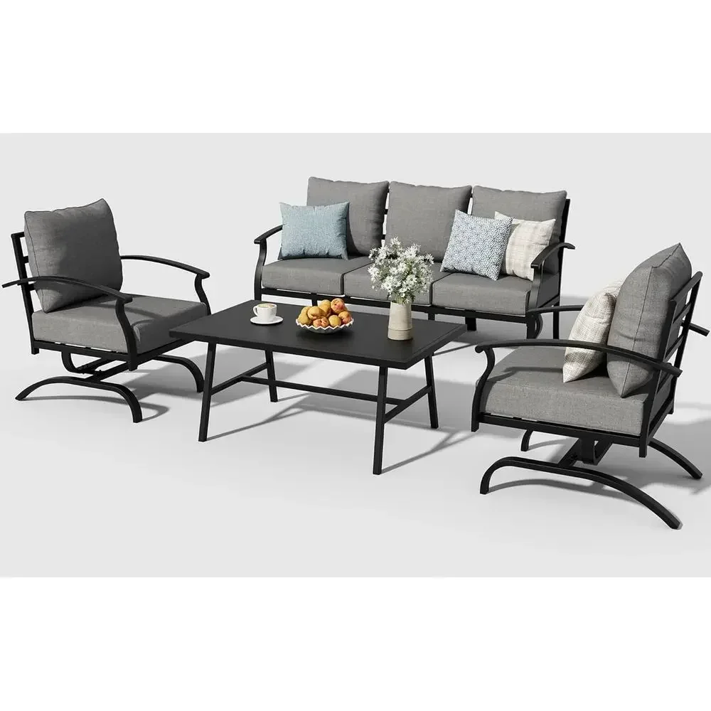 Set Furnitur Teras Luar Ruanga - Outdoor Furniture Rocking Chair ulasan dan harga