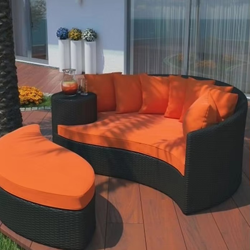 Tempat Tidur Santai Bulat Tali - Outdoor Daybed Furniture ulasan dan harga