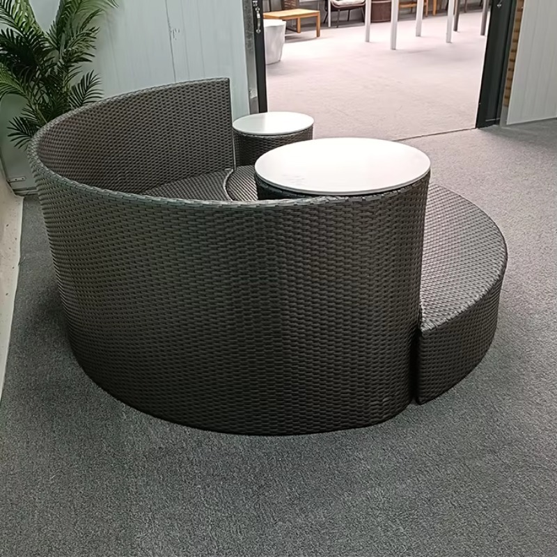 Tempat Tidur Santai Bulat Tali - Outdoor Daybed Furniture ulasan dan harga