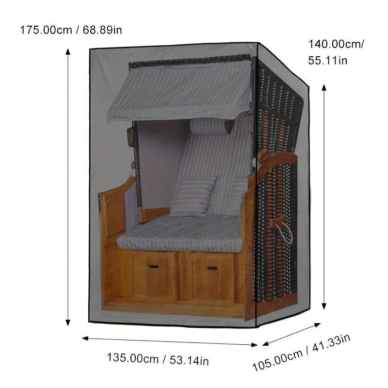 1-Potong Penutup Furnitur Luar - Outdoor Furniture Rocking Chair ulasan dan harga