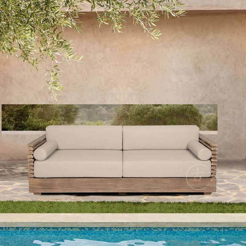 Set Sofa dan Meja Kopi Kayu Ja - Outdoor Furniture Upholstery ulasan dan harga